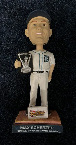 Max Scherzer Detroit Tigers SGA 2013 AL Cy Young Award Winner Bobblehead BDA Cover