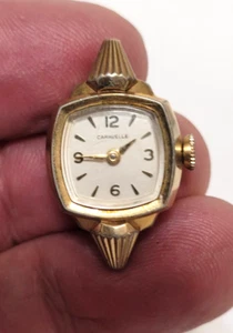 Vintage Caravelle Ladies Gold Tone Stainless Wrist Watch Manual Wind.. PARTS - Picture 1 of 4