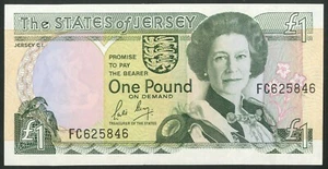 Jersey, Estados de Jersey, 1 libra, 1989, firma de mayo, UNC - Imagen 1 de 2