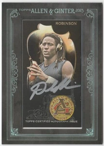 2023 Allen & Ginter Framed Mini Non-Baseball Silver INK AUTO /25 Denard Robinson - Picture 1 of 2