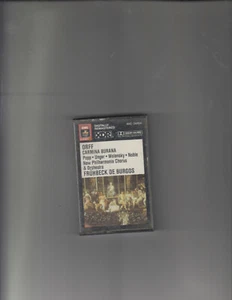 Orff Carmina Burana Cassette -Fruhbeck de burgos Popp Unger wolansky Noble  - Picture 1 of 4