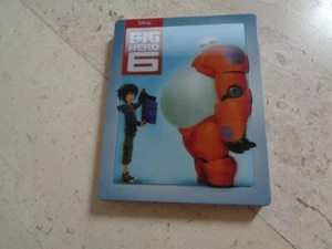 Disney BIG HERO 6 rare OOP 3D Blu-ray LENTICULAR magnet SteelBook ZAVVI PIXAR - Picture 1 of 12