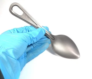 TI titanium flatware tableware dinnerware cutlery spoon outdoor kitchen US - Picture 1 of 4