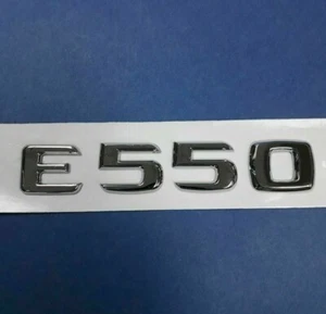 CHROME * E550 * TRUNK LETTER EMBLEM BADGE FOR MERCEDES BENZ E-CLASS AMG - Foto 1 di 2