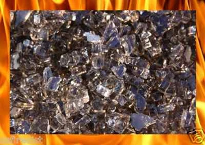 1/4" dunkelbraunes Glas Feuerglas Kamin Bruchglas - Bild 1 von 2