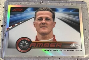 2023 Topps Chrome F1 Racing Refractor Amber Michael Schumacher No. CAM-MS! - Picture 1 of 2