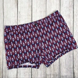 Pantalones Cortos Clásicos Liz Claiborne Multicolor Estampado Talla 14 Púrpura Rojo Azul - Imagen 1 de 5