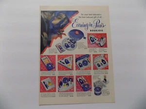 1950/L EVENING IN PARIS BOURJOIS COLOGNE  WOMEN CHIRSTMAS - Picture 1 of 1