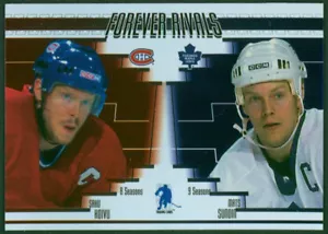 2003-04 ITG Toronto Fall Expo Forever Rivals SAKU KOIVU MATS SUNDIN #FR-1 Rare - Picture 1 of 2
