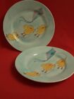 2 X WHITTARD OF CHELSEA 2005 CHICKS HAND PAINTED NICK BUTTERWORTH DINNER PLATES
