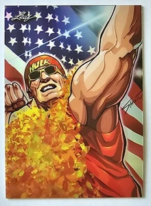 2023 Leaf Anime Nation Hulk Hogan "Real American" #/83 - Picture 1 of 2