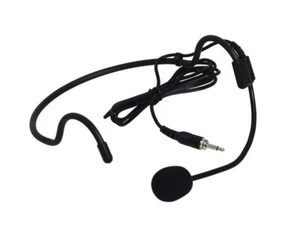 Auriculares micrófono desgastado para la cabeza para transmisor de paquete corporal QTX VHF 3,5 mm conector roscado - Imagen 1 de 2