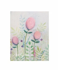 Painting Original Watercolour Of Flowers By Kenna 9”X 12” Unframed Art - Imagen 1 de 3