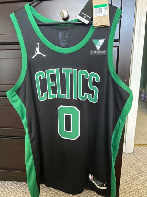 Men's Nike NBA Retro Basketball SW Fan Edition Award Version 20-21 Season  Boston Celtics Tatum No. 0 Green Jersey CN9893-300