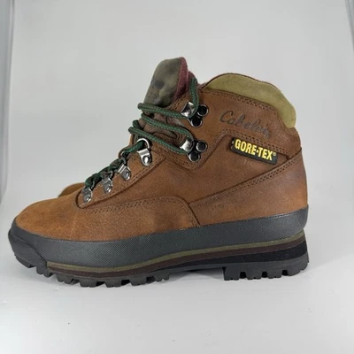 Cabelas Botas Mujer Talla 6.5 Marrón GORE-TEX Senderismo Nieve Rimrock Piel Forradas Cálidas Foto 1 de 4