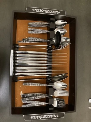 55 Piece Service For 8 International 1847 Roger’s Bros Dubonnet Flatware & Tray - Image 1 of 4