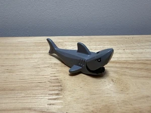 LEGO Shark Minifigure Gills Black White Eyes Dark Bluish Gray Sea Creature NEW - Picture 1 of 3