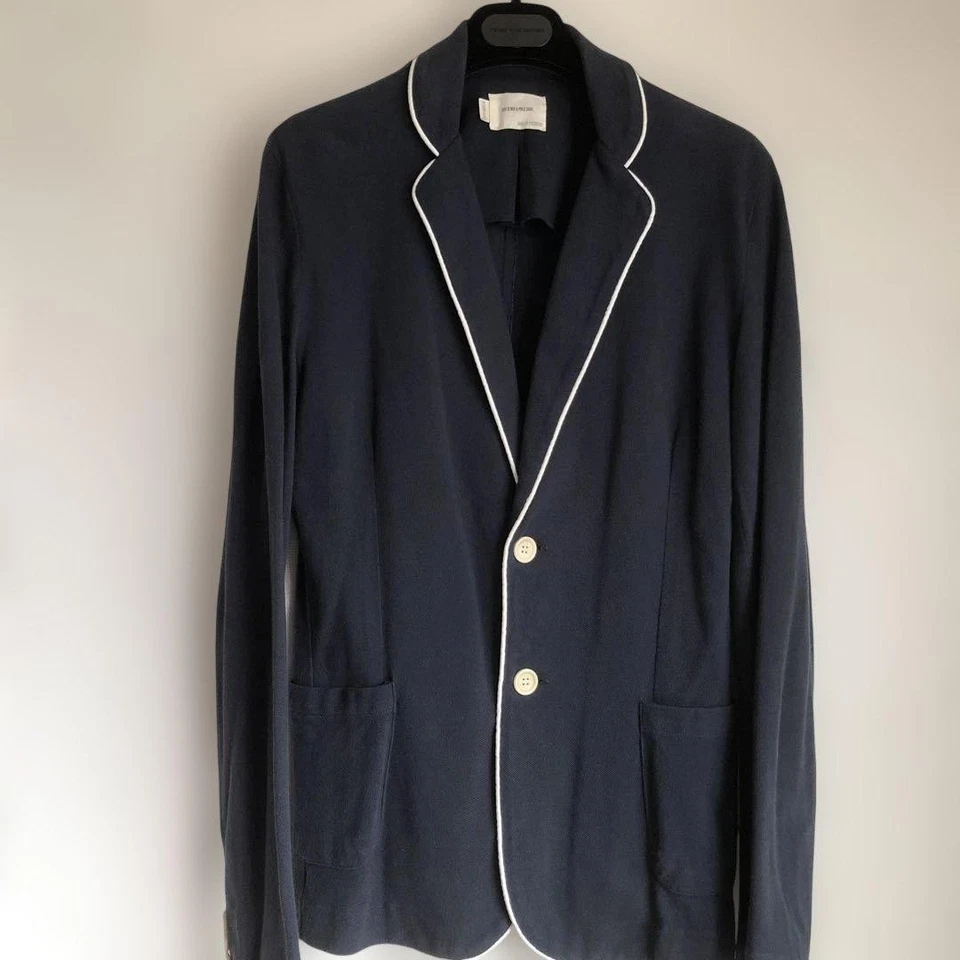 Chaqueta de piqué de algodón azul marino BAND OF OUTSIDERS talla 2 Foto 1 de 4