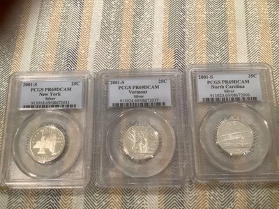 2001 S Silver State Quarters  PCGS PR69DCAM - Image 1 of 2