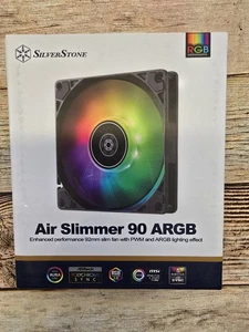 SilverStone Technology Air Slimmer 90 ARGB Enhanced Performance 92mm Slim Fan - Afbeelding 1 van 2