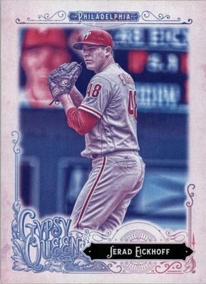 2017 Topps Gypsy Queen Missing Blackplate #123 Jerad Eickhoff - BB - Image 1 of 2
