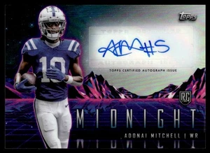 2024 Topps Midnight Horizon Signatures Auto Adonai Mitchell RC #RHS-AM - Picture 1 of 2