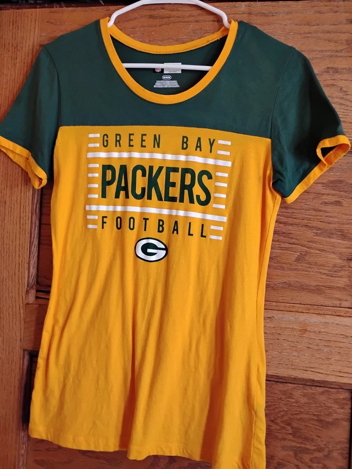 Camiseta para mujer Green Bay Packers manga corta ropa del equipo de la NFL, talla grande Foto 1 de 3