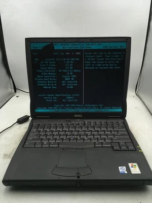 DELL LATITUDE C610 -BOOTS TO BIOS/BAD LCD- INTEL PENTIUM III - 512MB RAM-READ-BB - Image 1 of 4