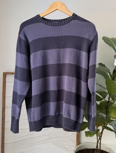 Damen JOHN GALT Brandy Melville Brianna blau gestreifter Pullover Sweater Einheitsgröße - Bild 1 von 4