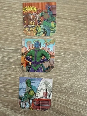Vintage 1984 Mattel Marvel Secret Wars Kang Lenticular Shield Insert Set - Image 1 of 4