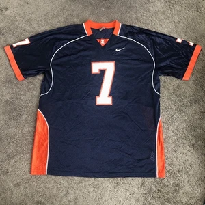 Camiseta de fútbol vintage Nike Illinois Fighting Illini #7 para hombre talla 2XL Y2K - Imagen 1 de 7