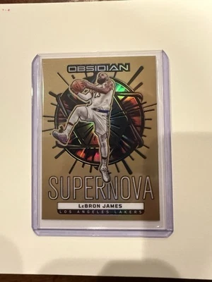 2024-25 Panini Obsidian - LEBRON JAMES #3 ELECTRIC ETCH BRONZE FLOOD /60 SSP  - Image 1 of 2