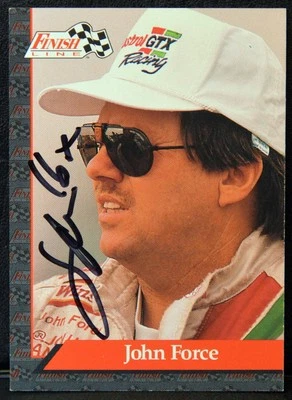 1993 Finish Line #53 JOHN FORCE Funny Car Driver AUTO Autograph NM-MT+ - Image 1 of 2