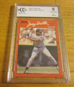 Albert Belle 1990 Donruss #390 BCCG 9 Graded Trading Card MLB Baseball Indians - Picture 1 of 2
