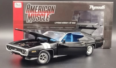 Plymouth GTX year 1971 Coupe Hardtop  1:18 Autoworld limit 1002 pcs. - Immagine 1 di 4