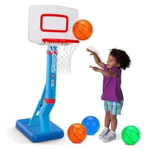Toddler Basketball Hoop Indoor Mini Adjustable Basketball Goal with Ball Pump - Picture 1 of 7