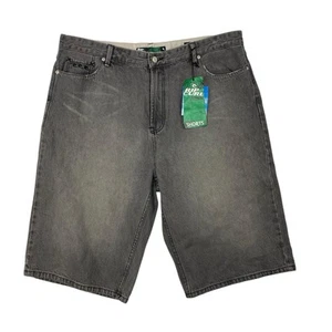 RIP CURL Denim Shorts Men's Size 40 Grey Long Bermuda Distressed Zip Fly NWT - Picture 1 of 12