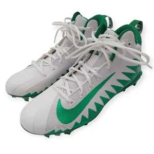 NIKE Alpha Menace Pro Mid Football Cleats Mens 10 White Green 871451-134 - Picture 1 of 15