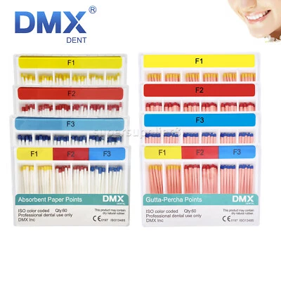 DMXDENT Dental Gutta Percha Points/Absorbent Paper Points Endodontic Root Canal - Image 1 of 4
