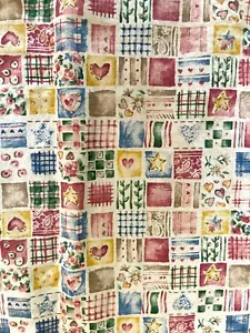 Beloved Bears Marcus Brothers Fabric square print Vintage Quilting HTF 87” X 44” - Picture 1 of 6
