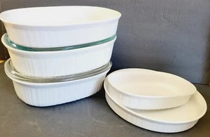 Corning Ware French White 7 Piece Set EXC - Picture 1 of 12