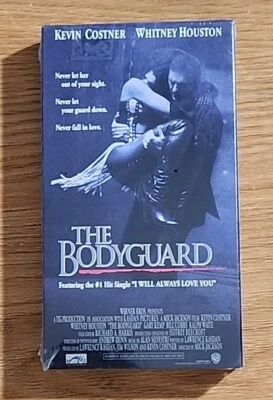 The Bodyguard Sealed VHS Tape 1993 WHV Watermark Kevin Costner Whitney Houston  Foto 1 de 4
