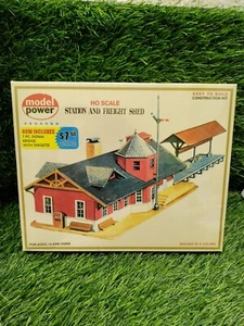 MODEL POWER Station and Freight Shed HO Scale Building Kit #427 - Picture 1 of 5