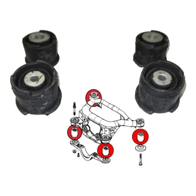 Silentblocs essieu berceau arrière pour BMW Serie 3 E46 - Photo 1/3