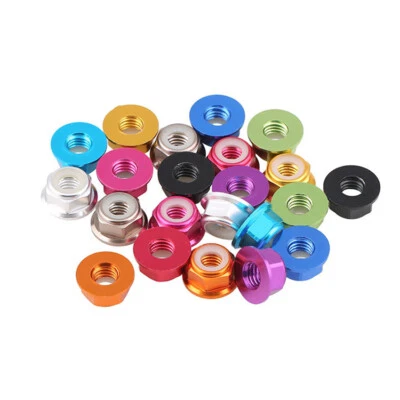 Bundmuttern selbstsichernd M2 M3 DIN 6926 Stopmutter Sechskant Aluminiumlegierun - Bild 1 von 4