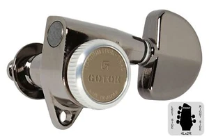 GOTOH SG301-20-MGT Locking Tuning Machines Grover buttons- 4L x 2R - Cosmo Black - Picture 1 of 3