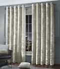 Velvet Crushed Curtains Pair Luxury Ready Made Thick Fully Lined Eyelet Ring Top