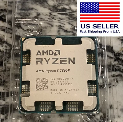 (New) AMD Ryzen 5 7500F 6-Core 12-Thread Socket AM5 CPU Processor OEM Tray - Image 1 of 2