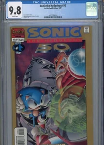 SONIC THE HEDGEHOG #50 MT 9.8 CGC WHITE PAGES HIGHEST 1 OF 1 GRADED PENDERS COVE - Picture 1 of 1