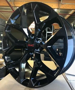 22'' inch Gloss Black Snowflake Wheels fit Ford F150 Navigator New Rims - Picture 1 of 1